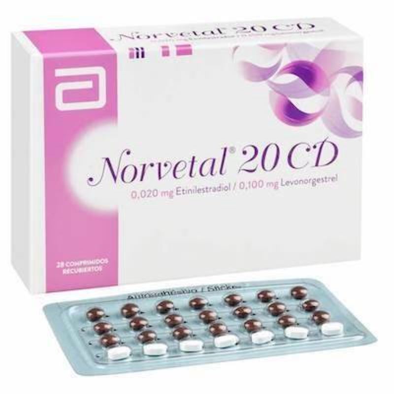 Norvetal 20 CD 28 Comprimidos recubiertos