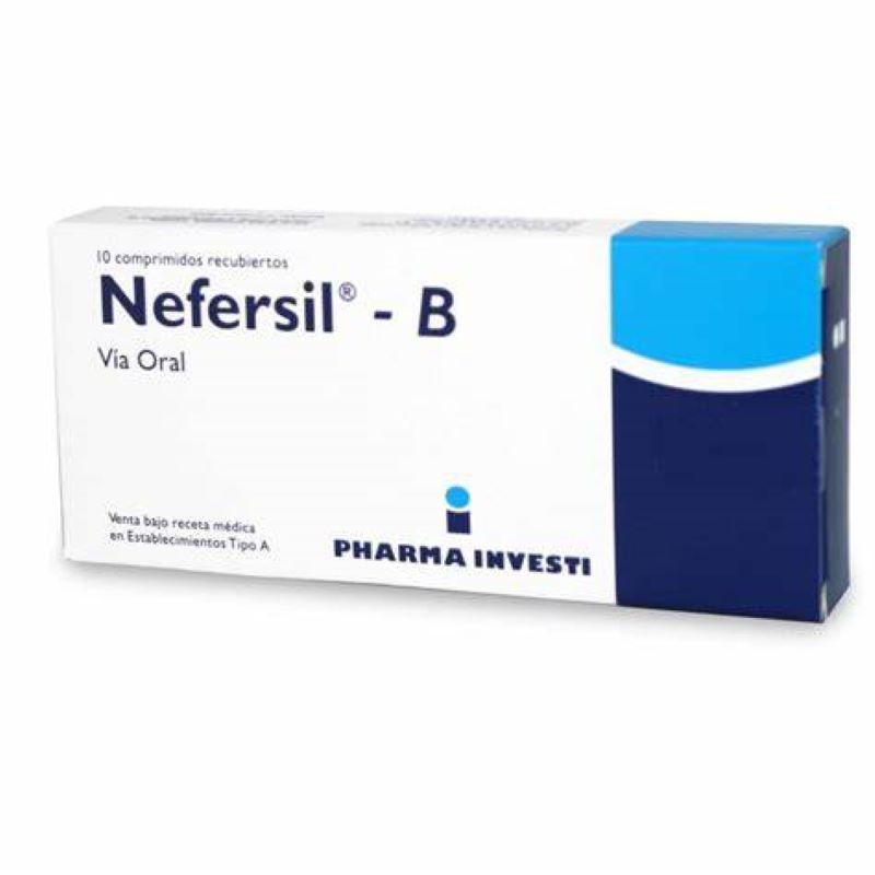 Nefersil B 125mg 10 Comprimidos recubiertos