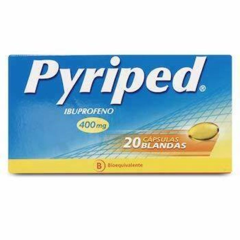 Pyriped 400mg 20 Cápsulas blandas