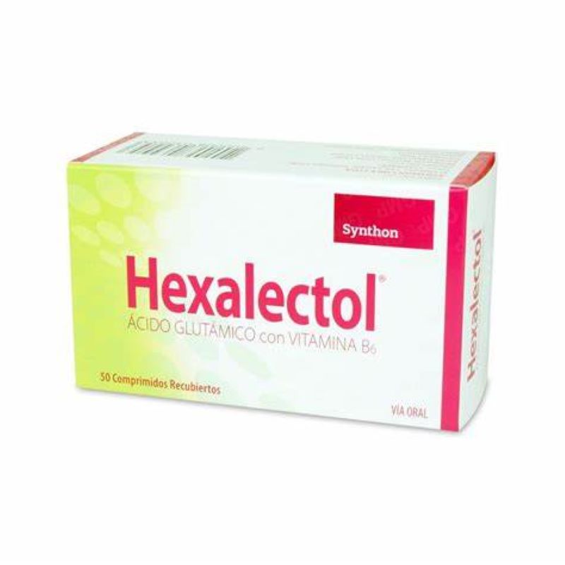Hexalectol Ácido Glutámico con Vitamina B6 50 Comprimidos
