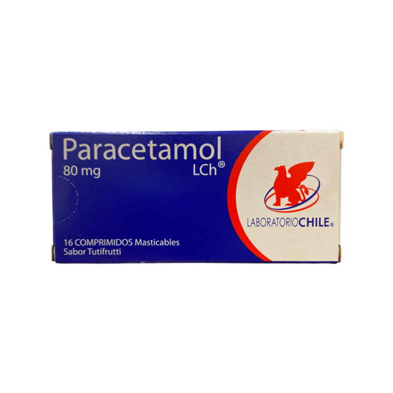 Paracetamol infantil 80mg 16 Comprimidos masticables