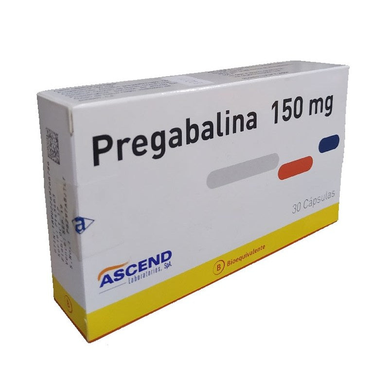 Pregabalina 150mg 30 Cápsulas