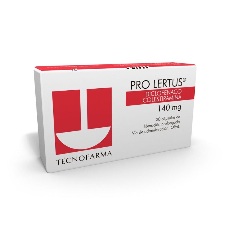PRO Lertus 140mg 20 Cápsulas de Liberación Prolongada.