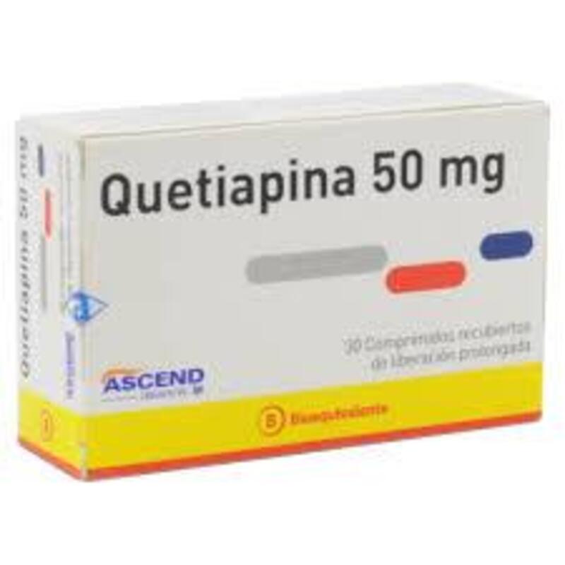 Quetiapina 50mg 30 Comprimidos recubiertos de liberación prolongada