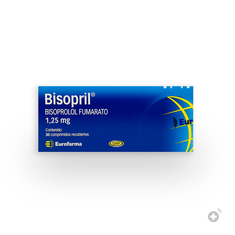 Bisopril 1,25mg 30 Comprimidos recubiertos