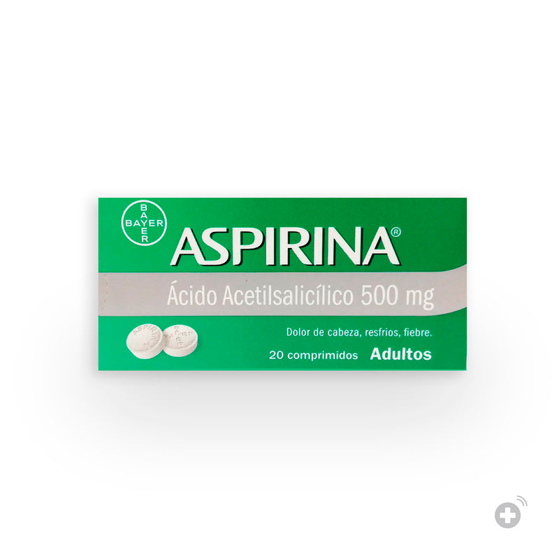 Aspirina 500mg 20 Comprimidos