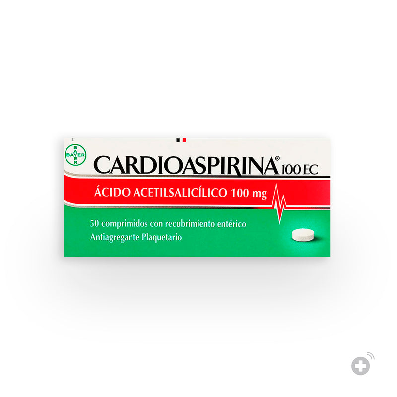 Cardioaspirina 100mg EC 50 Comprimidos con recubrimiento entérico