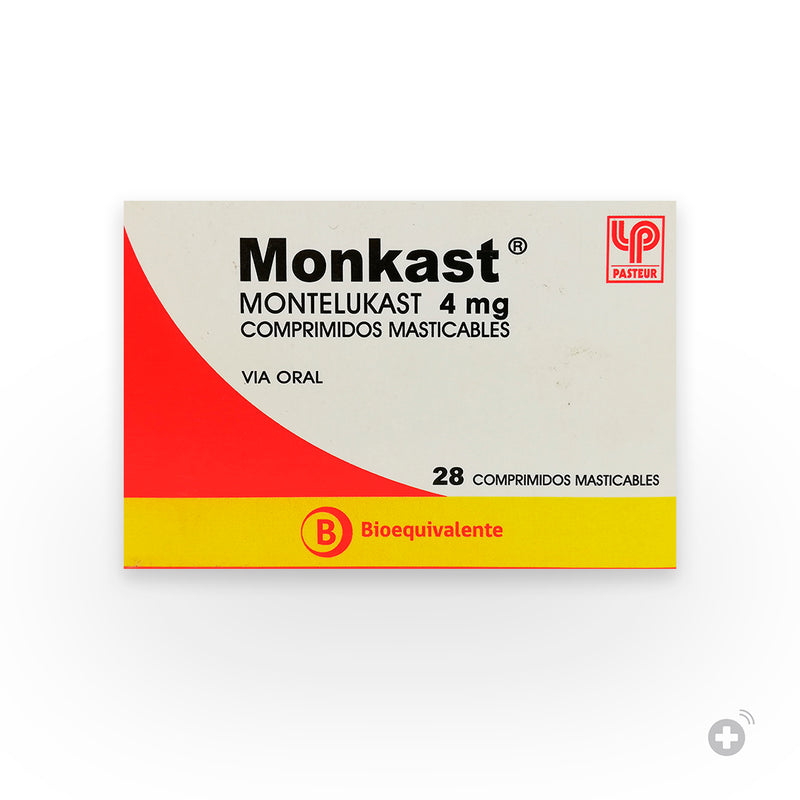 Monkast 4mg 28 Comprimidos Masticables