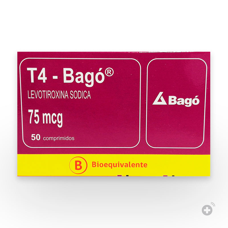 T4 Bago 75mg 50 Comprimidos