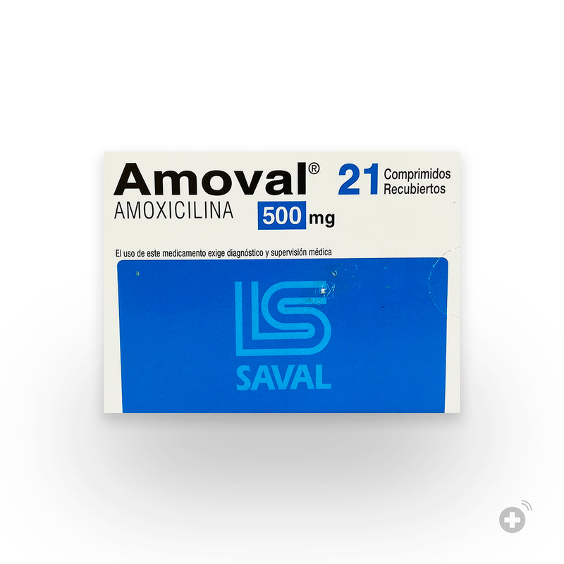 Amoval 500mg 21 Comprimidos recubiertos