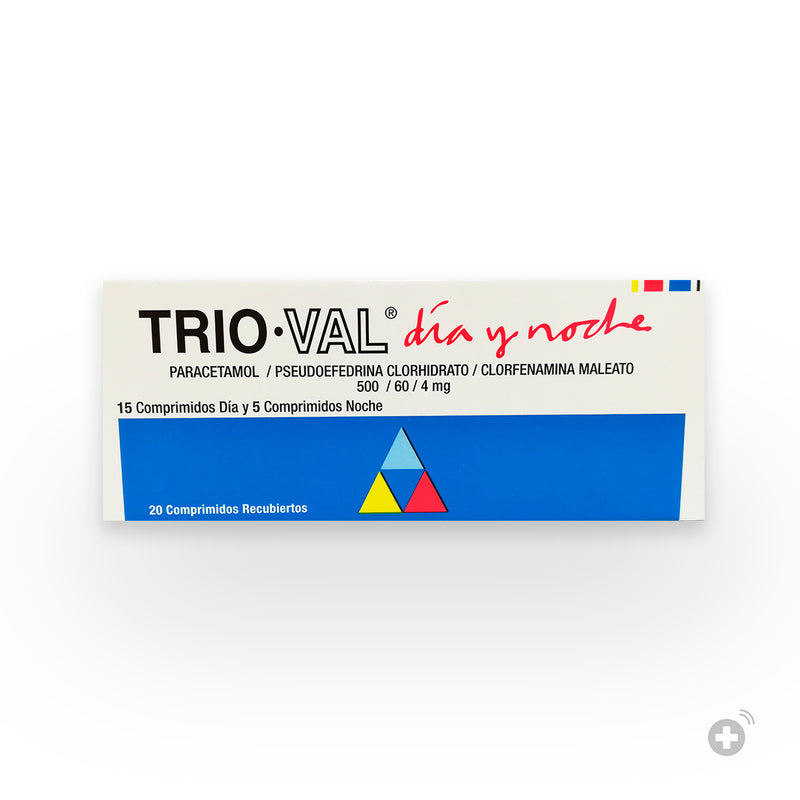 Trio-Val Día-Noche 20 Comprimidos