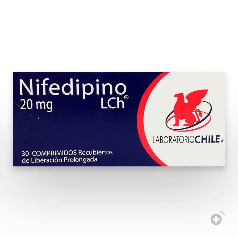 Nifedipino retard 20mg  30 Comprimidos
