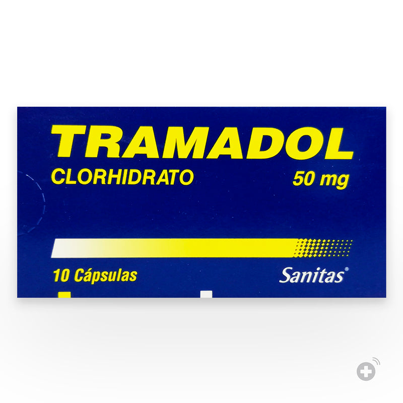 Tramadol clorhidrato 50mg 10 Cápsulas