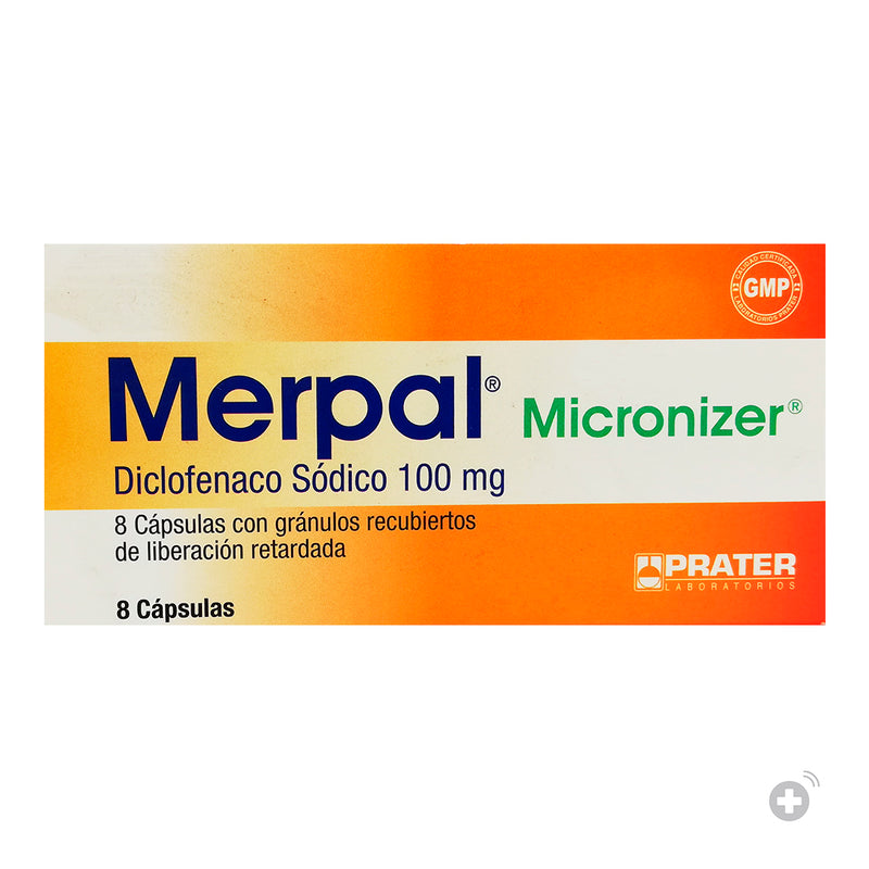 Merpal Micronizer 100mg 8 Cápsulas