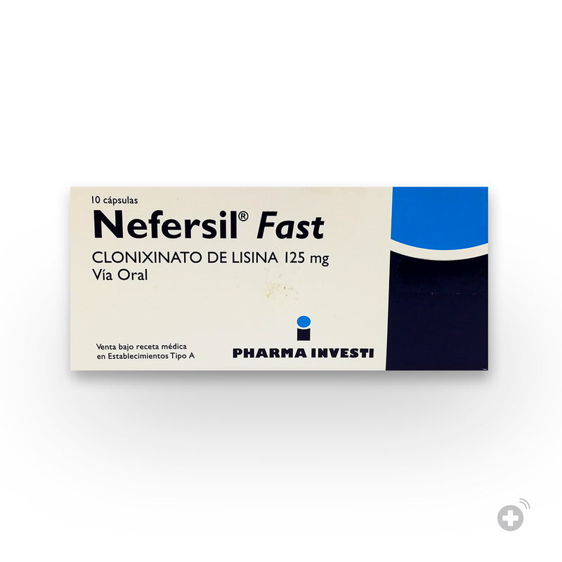 Nefersil Fast 125mg 10 Cápsulas