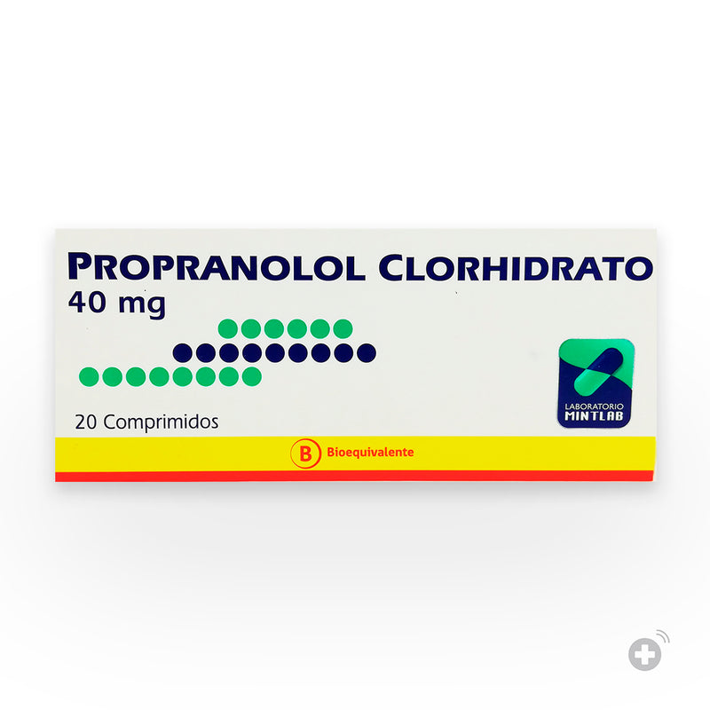 Propranolol 40mg 20 Comprimidos