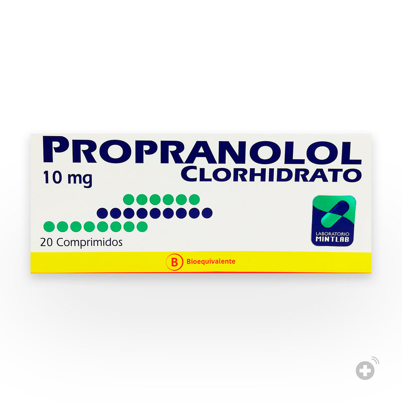 Propranolol 10mg 20 Comprimidos