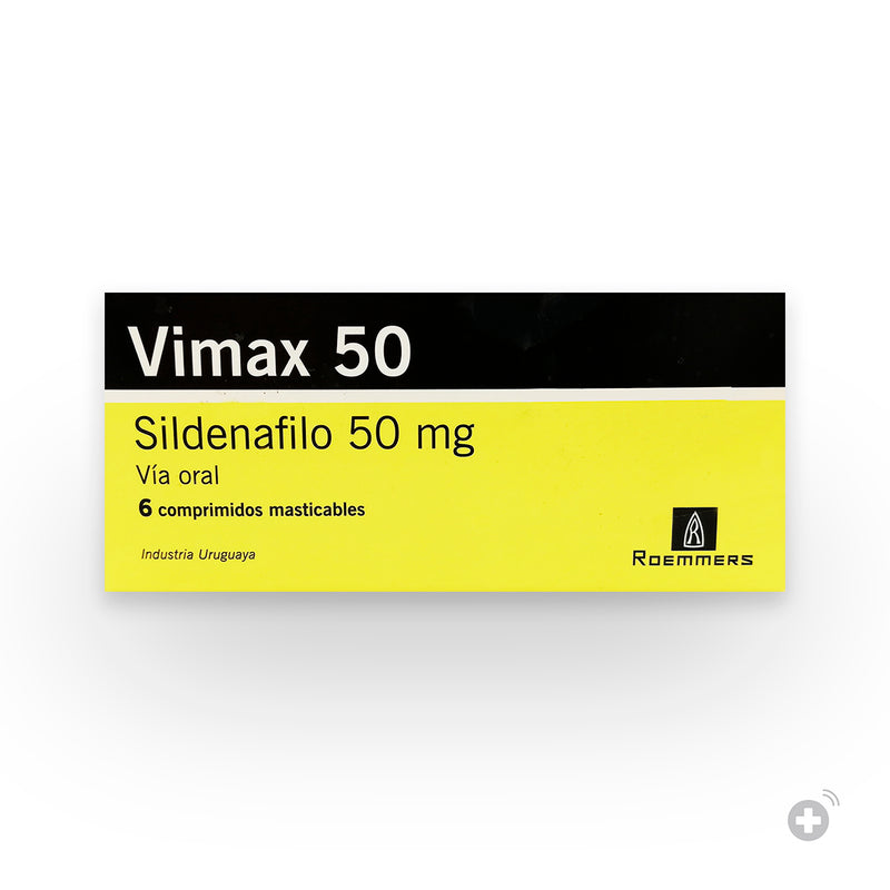 Vimax 50mg 6 Comprimidos Masticables