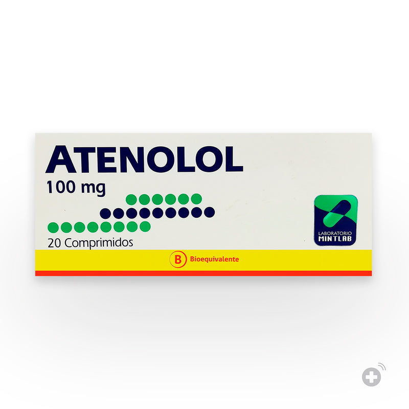 Atenolol 100mg 20 Comprimidos