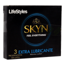 Lifestyles Skyn Extra Lubricated Sin Látex 3 Preservativos