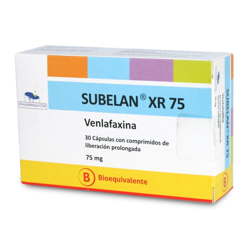Subelan XR 75mg 30 Cápsulas con comprimidos de liberación prolongada