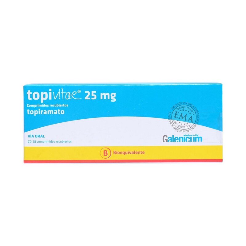 Topivitae 25mg 28 Comprimidos recubiertos