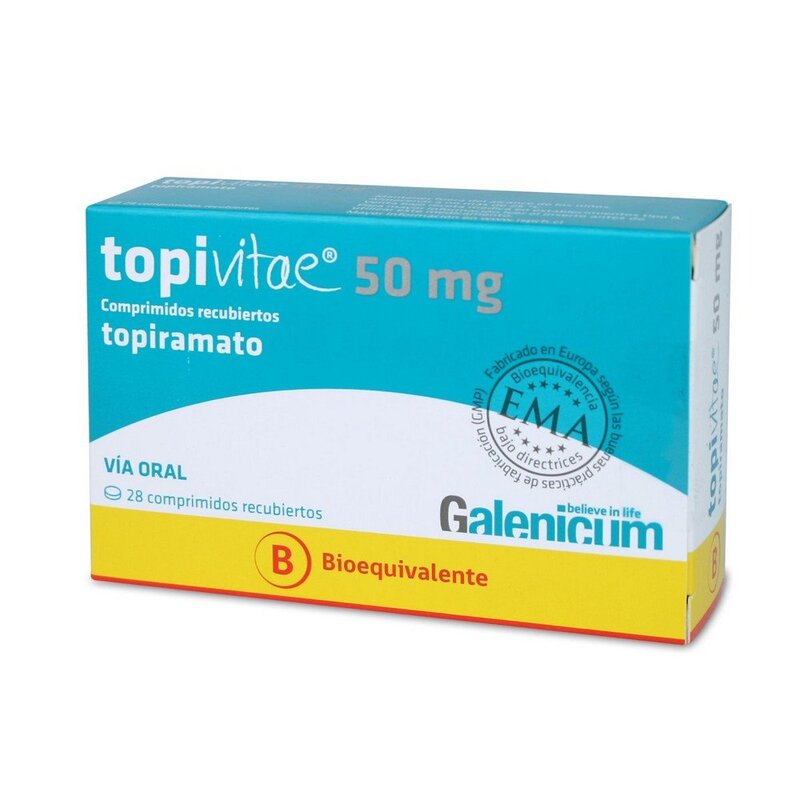 Topivitae 50mg 28 Comprimidos recubiertos