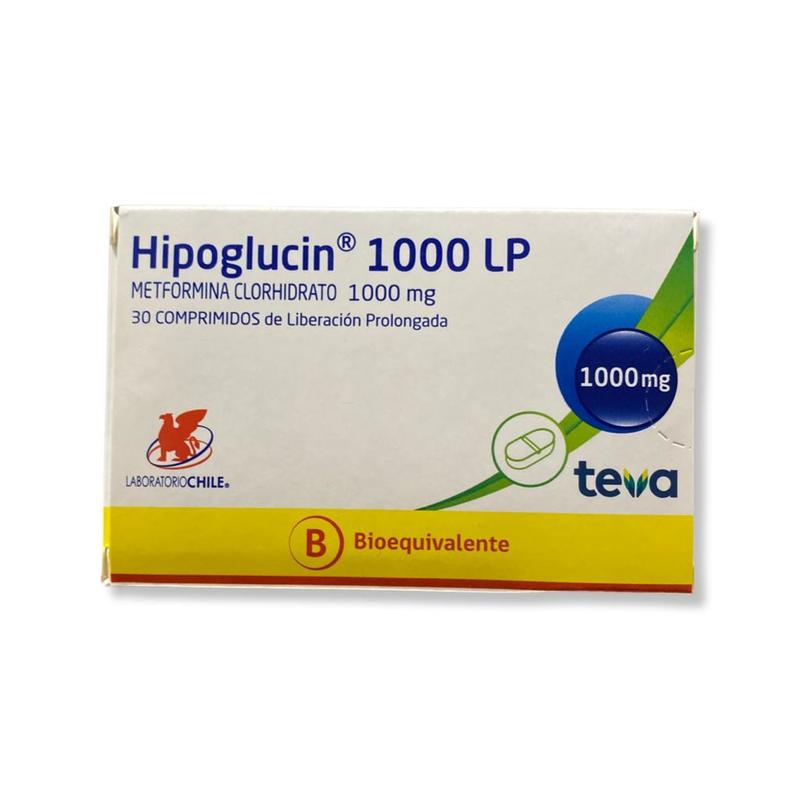 Hipoglucin 1000mg LP 30 Comprimidos