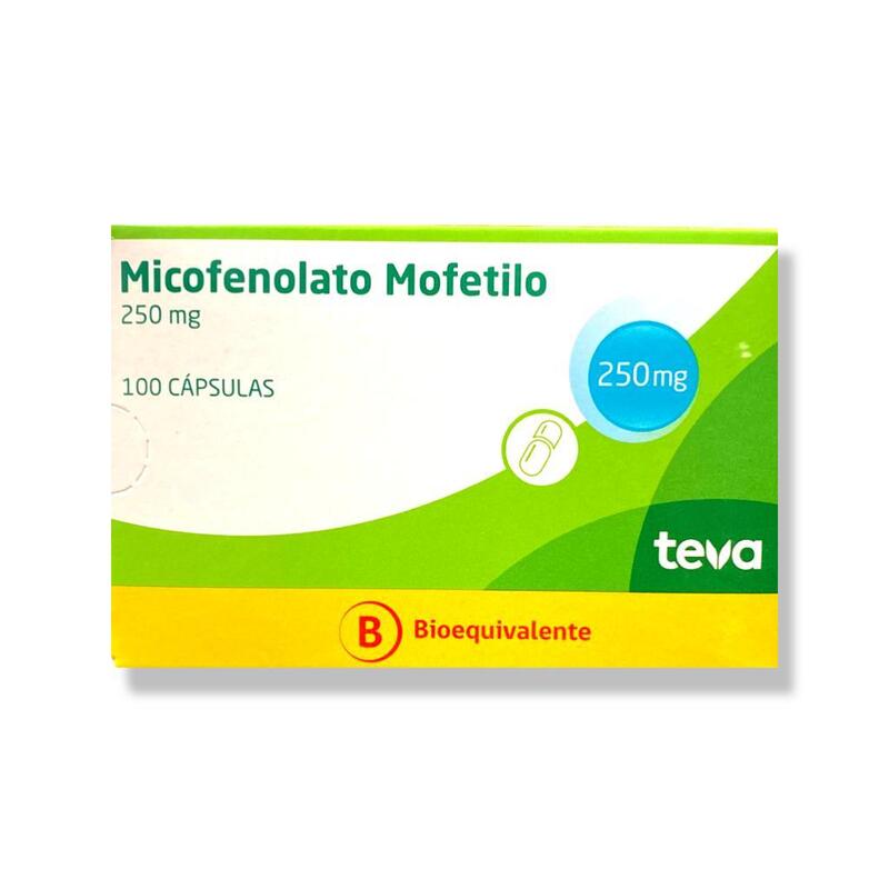 Micofenolato Mofetilo 250mg 100 Cápsulas