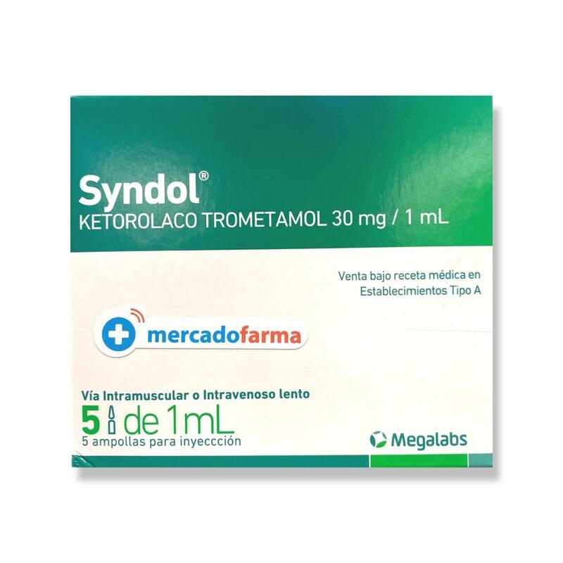 Syndol intramuscular 5 ampollas de 1ml