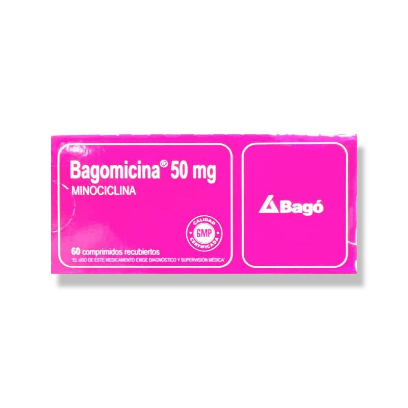 Bagomicina 50mg 60 Comprimidos recubiertos