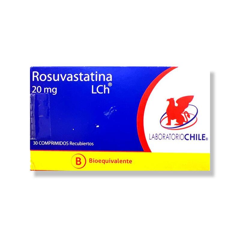 Rosuvastatina 20mg 30 Comprimidos recubiertos