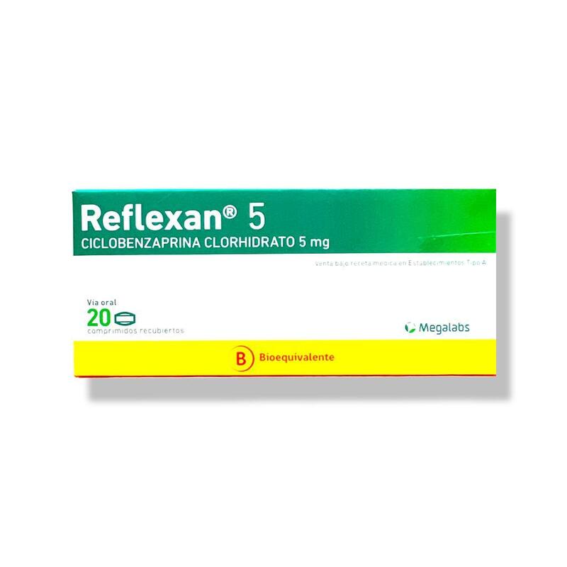 Reflexan 5mg 20 Comprimidos
