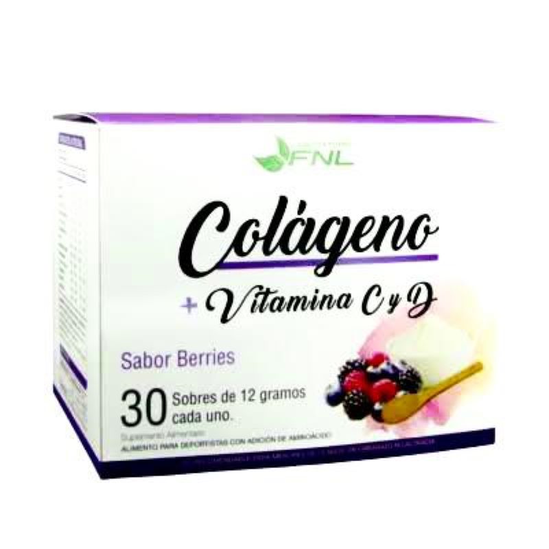Colágeno + Vit C y D Berries 30 Sobres Fnl