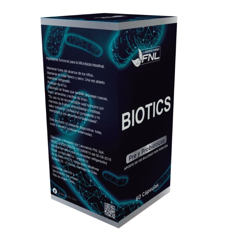 Biotics Pre y Probióticos 60 Cápsulas Fnl