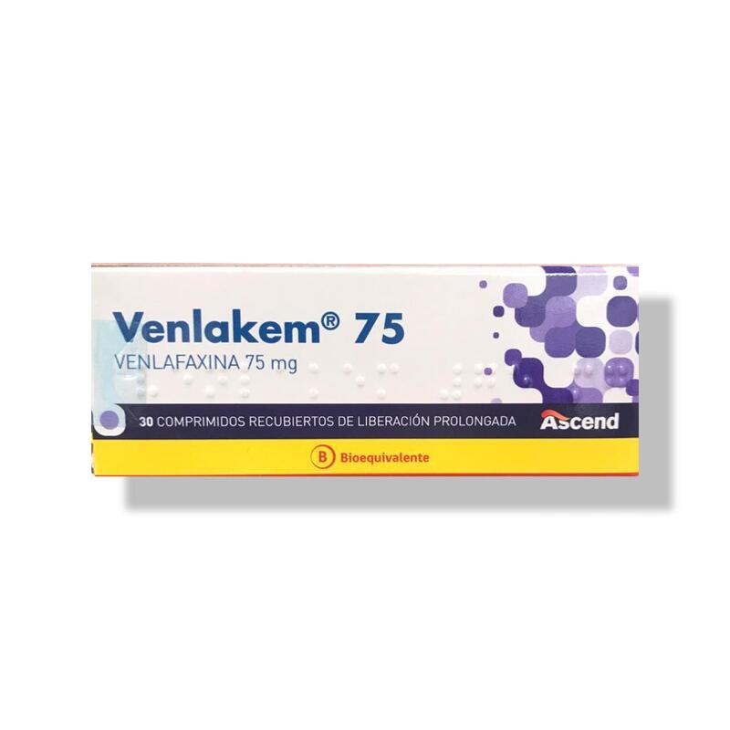 Venlakem 75mg 30 Comprimidos recubiertos