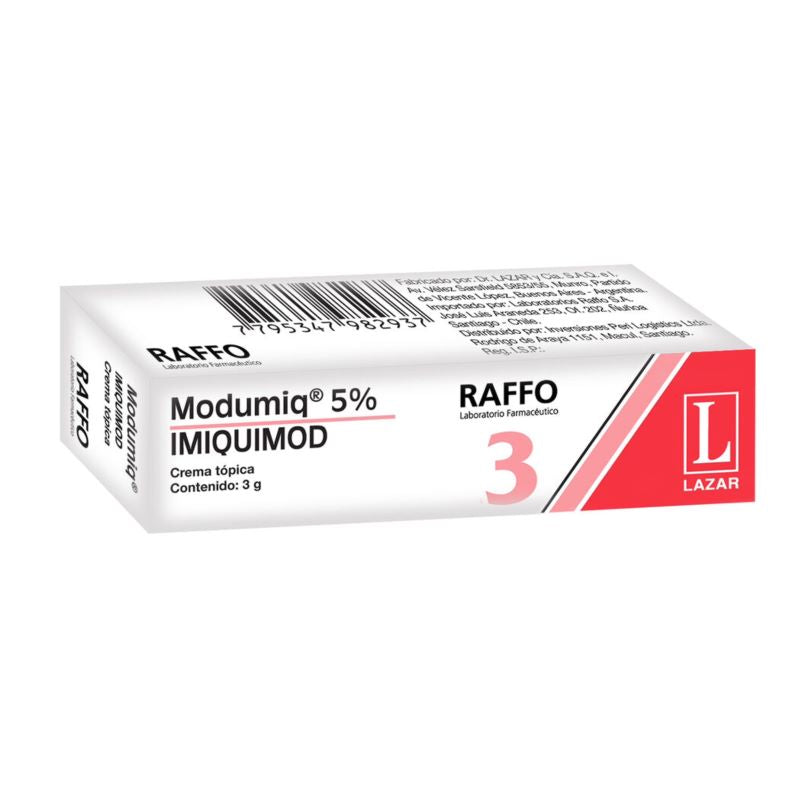 Modumiq 5% 3gr  Crema tópica