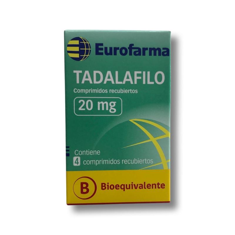 Tadalafilo 20mg 4 Comprimidos recubiertos