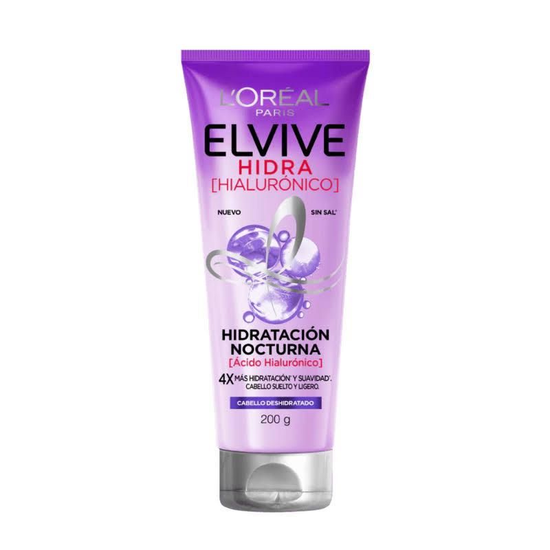 Crema Tratamiento Hidratación Nocturna Elvive Hidra Hialúronico 200ml
