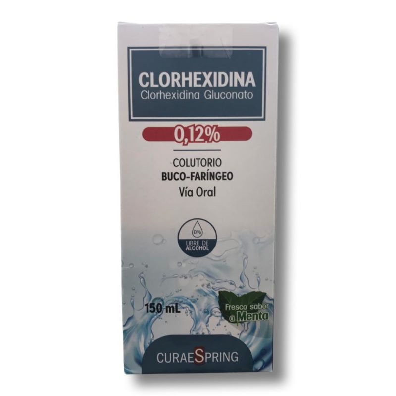 Clorhexidina 0,12% Colutorio Buco-faríngueo sabor menta 150ml
