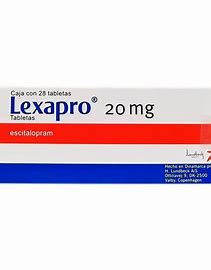 Lexapro Escitalopram 20mg 28 Comprimidos Recubiertos