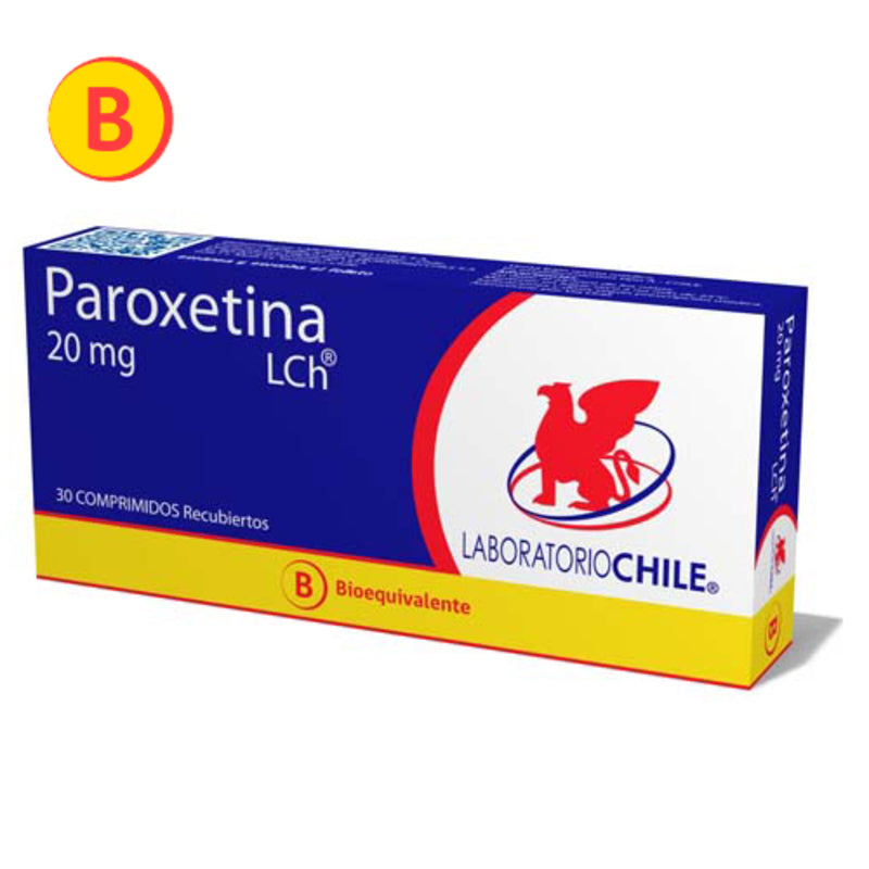 Paroxetina 20mg 30 Comprimidos recubiertos