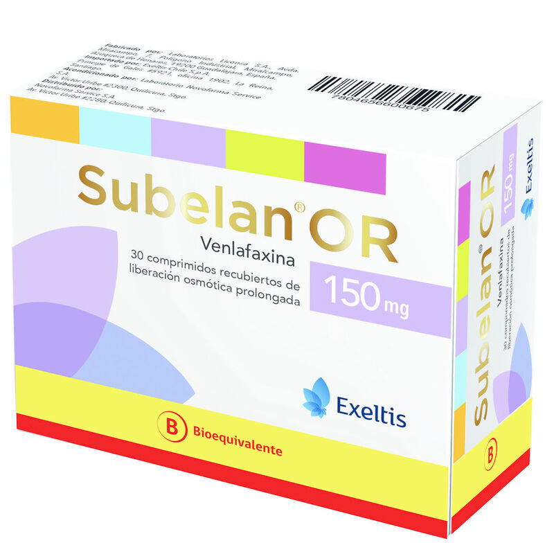 Subelan XR 150mg 30 Comprimidos recubiertos de liberación osmótica prolongada