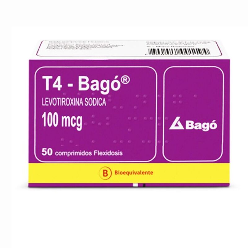 T4 Bago 100mcg 50 Comprimidos